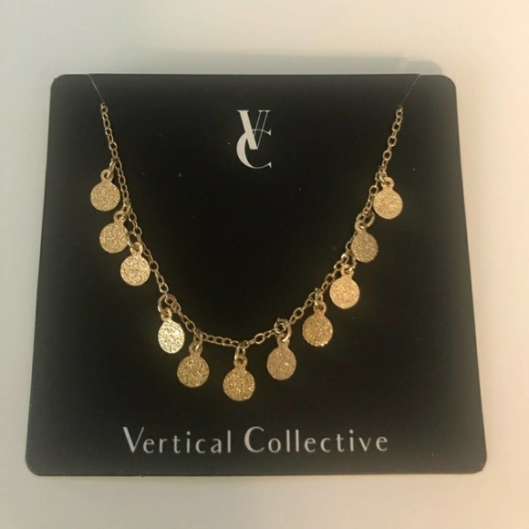 Vertical Collective Dalia Coin Bracelet Gold Plated Adjustable New In Package - Picture 2 of 6